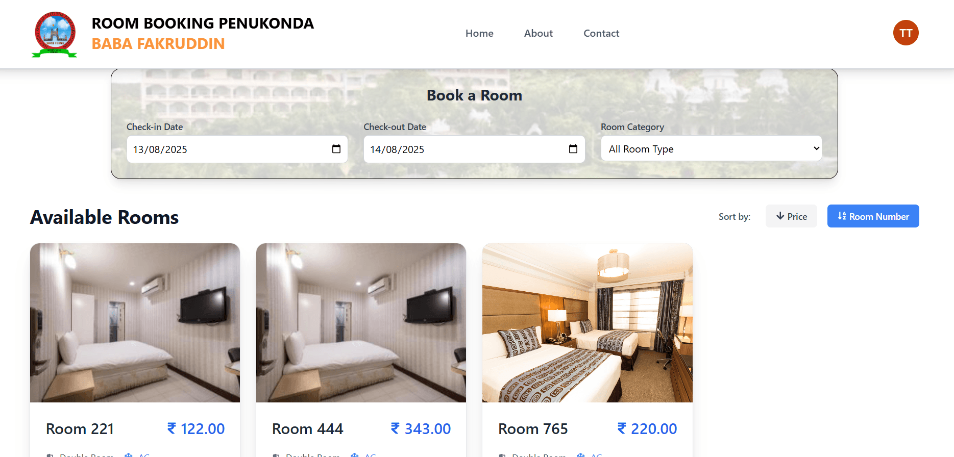 Room Booking